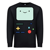 Black bmo   adventure time Premium Sweatshirt - linhVisuals