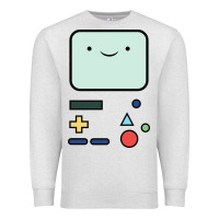 Oatmeal Heather bmo   adventure time Premium Sweatshirt - linhVisuals