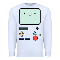 White bmo   adventure time Premium Sweatshirt - linhVisuals