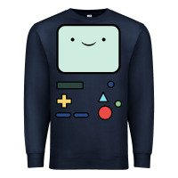 Navy bmo   adventure time Premium Sweatshirt - linhVisuals