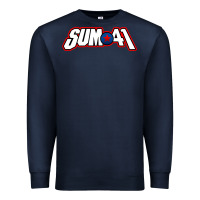 Navy Artwork SUM41 Premium Sweatshirt - linhVisuals