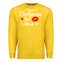 Lemon i kissed an electrician and i liked it for girlfriend wife pullover ho Premium Sweatshirt - linhVisuals