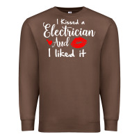 Chestnut i kissed an electrician and i liked it for girlfriend wife pullover ho Premium Sweatshirt - linhVisuals