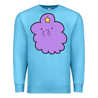 Ocean Blue lumpy space  adventure time Premium Sweatshirt - linhVisuals