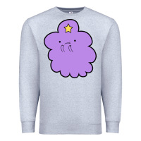 Heather Grey lumpy space  adventure time Premium Sweatshirt - linhVisuals
