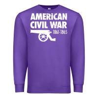 Purple american civil war reenactor historical Premium Sweatshirt - linhVisuals