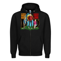 Black a sons first hero a daughters first love Zipper Hoodie - JahusDesignShop