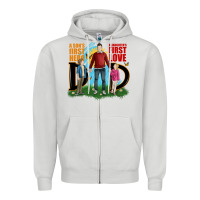 Dove Grey a sons first hero a daughters first love Zipper Hoodie - JahusDesignShop