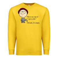 Lemon this is my cup of i give a sh!t oh look it’s empty t shirt Premium Sweatshirt - linhVisuals