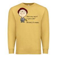 Antique Gold this is my cup of i give a sh!t oh look it’s empty t shirt Premium Sweatshirt - linhVisuals