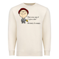Sandshell this is my cup of i give a sh!t oh look it’s empty t shirt Premium Sweatshirt - linhVisuals