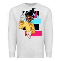 Oatmeal Heather powerline   black lives matter   powerline goofy movie Premium Sweatshirt - linhVisuals