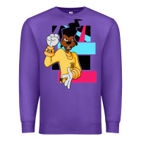 Purple powerline   black lives matter   powerline goofy movie Premium Sweatshirt - linhVisuals