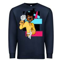 Navy powerline   black lives matter   powerline goofy movie Premium Sweatshirt - linhVisuals