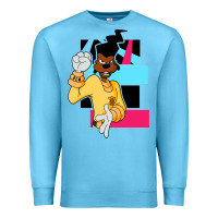 Ocean Blue powerline   black lives matter   powerline goofy movie Premium Sweatshirt - linhVisuals