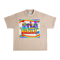 French Oak Always An Ally Pride LGBTQ+ Tumbler Urban Heavy Tee - BundleAndBundleShop