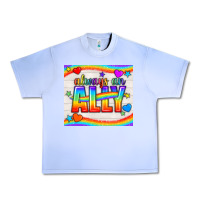 Grape Ice Always An Ally Pride LGBTQ+ Tumbler Urban Heavy Tee - BundleAndBundleShop