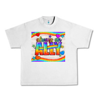 Lunar Rock Always An Ally Pride LGBTQ+ Tumbler Urban Heavy Tee - BundleAndBundleShop