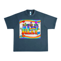 Midnight Navy Always An Ally Pride LGBTQ+ Tumbler Urban Heavy Tee - BundleAndBundleShop