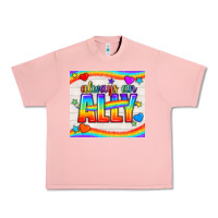 Salmon Always An Ally Pride LGBTQ+ Tumbler Urban Heavy Tee - BundleAndBundleShop