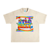 Sandshell Always An Ally Pride LGBTQ+ Tumbler Urban Heavy Tee - BundleAndBundleShop