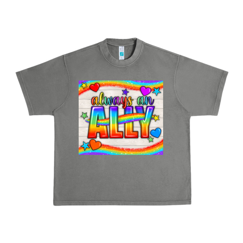 Always An Ally Pride Lgbtq+ Tumbler Urban Heavy Tee by BundleAndBundleShop | Teevron