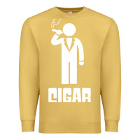 Antique Gold cigar smoker Premium Sweatshirt - linhVisuals