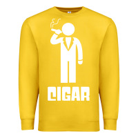 Lemon cigar smoker Premium Sweatshirt - linhVisuals
