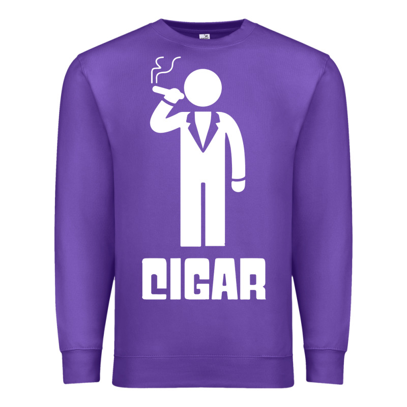 Cigar Smoker Premium Sweatshirt by linhVisuals | Teevron