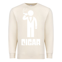 Sandshell cigar smoker Premium Sweatshirt - linhVisuals