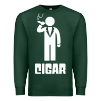 Sports Green cigar smoker Premium Sweatshirt - linhVisuals