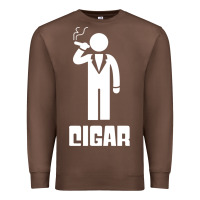 Chestnut cigar smoker Premium Sweatshirt - linhVisuals