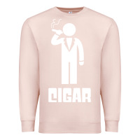 Pale Pink cigar smoker Premium Sweatshirt - linhVisuals