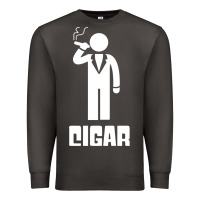 Smoke cigar smoker Premium Sweatshirt - linhVisuals
