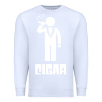 White cigar smoker Premium Sweatshirt - linhVisuals