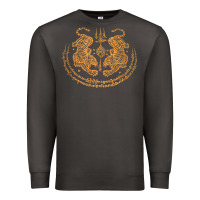 Smoke twin tiger sak yant tattoo muay thai thailand martial art tank top Premium Sweatshirt - linhVisuals