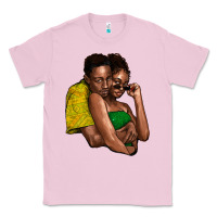 Bubblegum Pink Black couple Classic Tee - HowdyJamesFarm