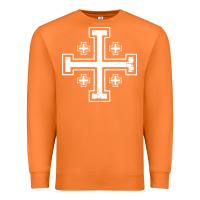 Carrot crusader cross of jerusalem knights templa Premium Sweatshirt - linhVisuals