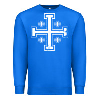 True Royal crusader cross of jerusalem knights templa Premium Sweatshirt - linhVisuals