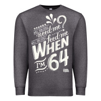 Charcoal Heather lyrics by lennon and mccartney   when i'm 64 tank top Premium Sweatshirt - linhVisuals