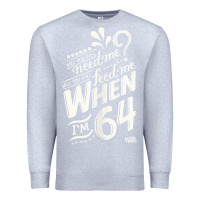 Heather Grey lyrics by lennon and mccartney   when i'm 64 tank top Premium Sweatshirt - linhVisuals