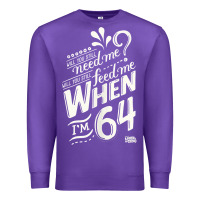 Purple lyrics by lennon and mccartney   when i'm 64 tank top Premium Sweatshirt - linhVisuals