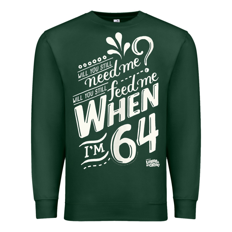 Lyrics By Lennon And Mccartney   When I'm 64 Tank Top Premium Sweatshirt by linhVisuals | Teevron