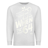 Oatmeal Heather lyrics by lennon and mccartney   when i'm 64 tank top Premium Sweatshirt - linhVisuals