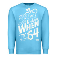 Ocean Blue lyrics by lennon and mccartney   when i'm 64 tank top Premium Sweatshirt - linhVisuals