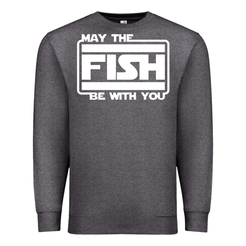 May The Fish Be With You Fishing3 Premium Sweatshirt by linhVisuals | Teevron