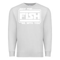 Dove Grey May The Fish Be With You Fishing3 Premium Sweatshirt - linhVisuals