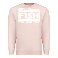 Pale Pink May The Fish Be With You Fishing3 Premium Sweatshirt - linhVisuals