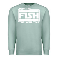 Seafoam May The Fish Be With You Fishing3 Premium Sweatshirt - linhVisuals
