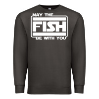Smoke May The Fish Be With You Fishing3 Premium Sweatshirt - linhVisuals